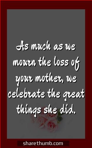 sympathy wishes for loss of mom